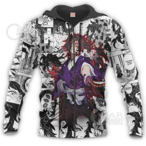 Demon Slayer Kokushibo Hoodie Anime Mix Manga KNY Shirt 15