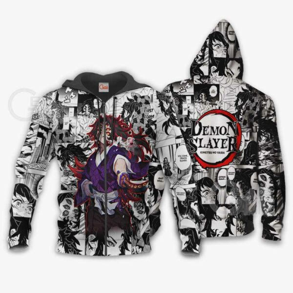 Demon Slayer Kokushibo Hoodie Anime Mix Manga KNY Shirt 1