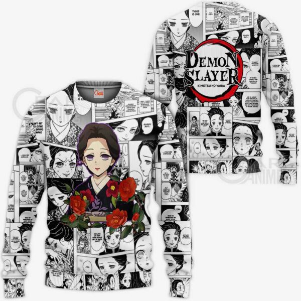 Demon Slayer Lady Tamayo Hoodie Anime Mix Manga KNY Shirt 2