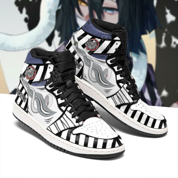 Demon Slayer Obanai Iguro Sneakers Sword Snake Anime Sneakers 3