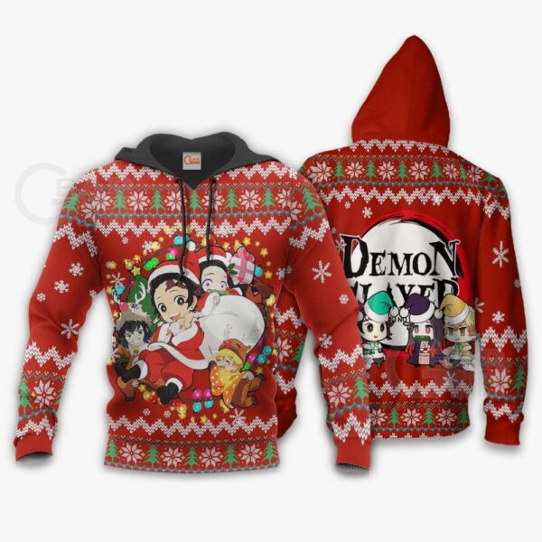 Demon Slayer Ugly Christmas Sweater Kimetsu No Yaiba Xmas Gift VA10 3