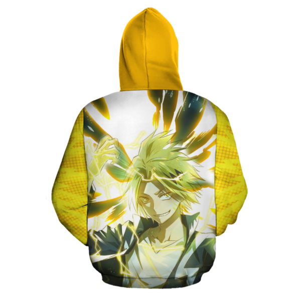 Denki Kaminari Zip Hoodie My Hero Academia Anime Shirt Fan Gift HA06 3