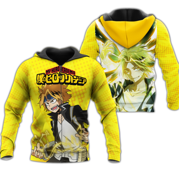 Denki Kaminari Zip Hoodie My Hero Academia Anime Shirt Fan Gift HA06 1