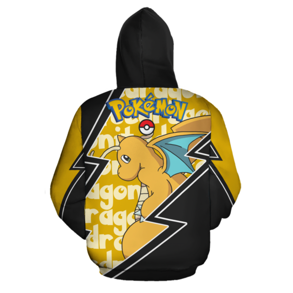 Dragonite Zip Hoodie Costume Pokemon Shirt Fan Gift Idea VA06 3