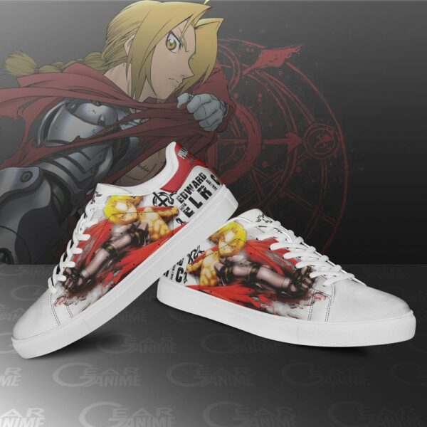 Edward Elric Skate Shoes Fullmetal Alchemist Custom Anime Shoes PN10 3