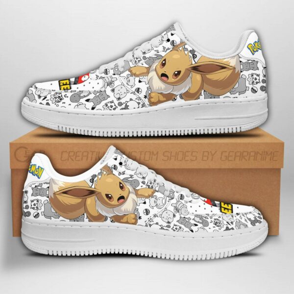 Eevee Sneakers Pokemon Shoes Fan Gift Idea PT04 1