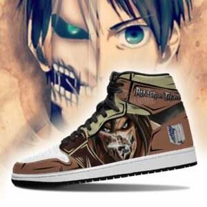 Eren Jeager And Titan Sneakers Attack On Titan Anime Sneakers 6