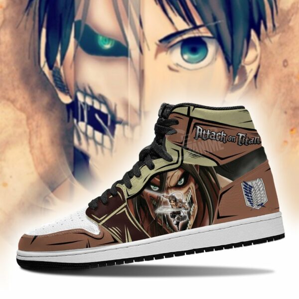 Eren Jeager And Titan Sneakers Attack On Titan Anime Sneakers 3