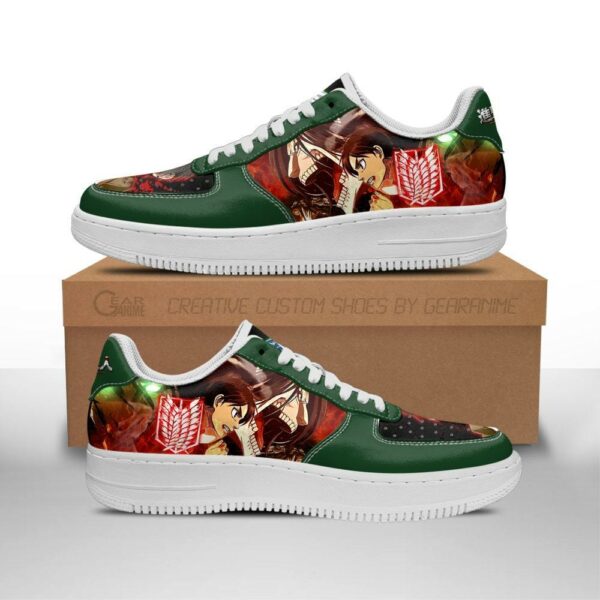 Eren Yeager Attack On Titan Sneakers AOT Anime Shoes 1