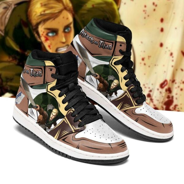 Erwin Smith Sneakers Attack On Titan Anime Sneakers 2