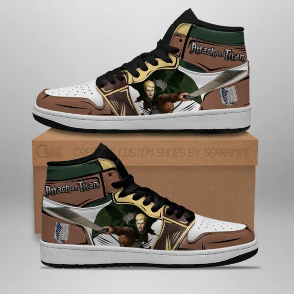 Erwin Smith Sneakers Attack On Titan Anime Sneakers 1