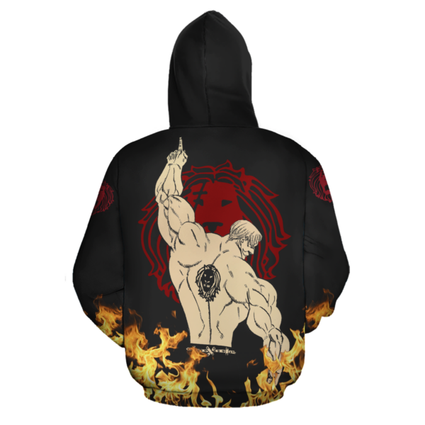 Escanor Zip Hoodie Seven Deadly Sins Anime Costume Shirt 2