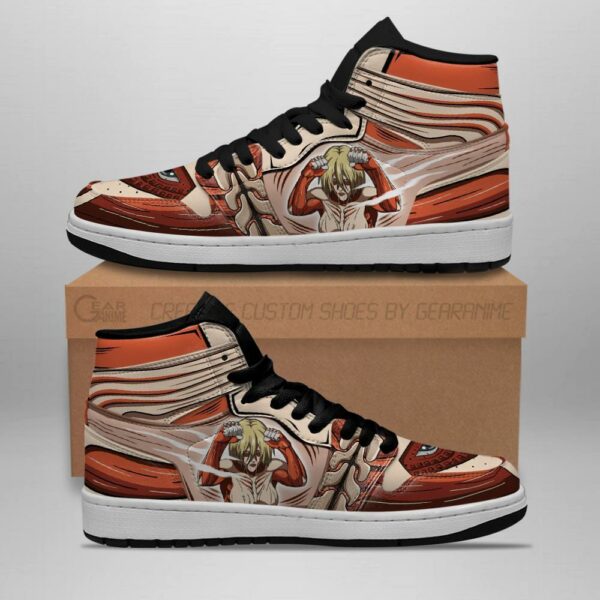 Female Titan Sneakers Attack On Titan Anime Sneakers 1