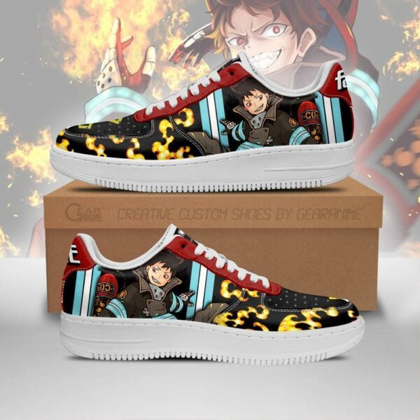 Fire Force Shinra Kusakabe Sneakers Costume Anime Shoes 1