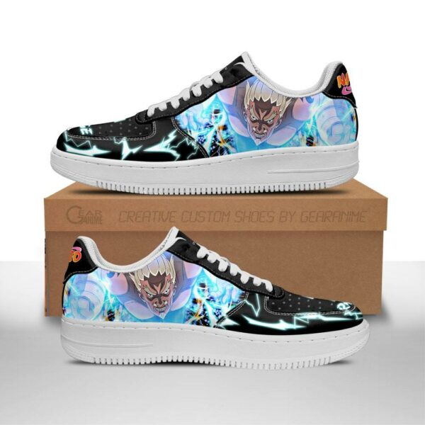 Fouth Raikage Sneakers Custom Naruto Anime Shoes Leather 1