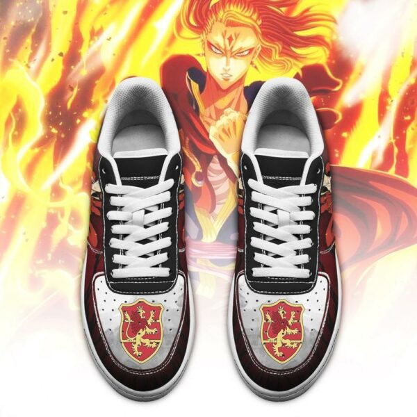 Fuegoleon Vermillion Sneakers Crimson Lion Knight Black Clover Anime Shoes 2