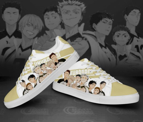 Haikyu Fukurodani Skate Shoes Black Haikyu!! Custom Anime Shoes 2