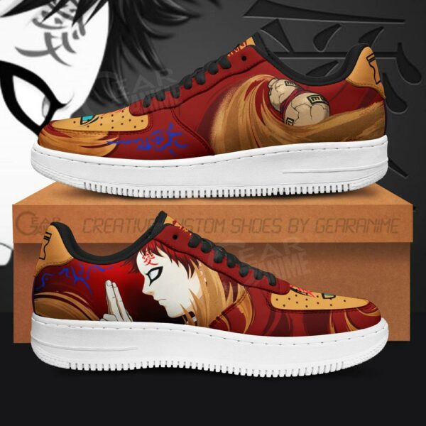 Gaara Sneaker Naruto Anime Custom Shoes Jutsu Skill 1