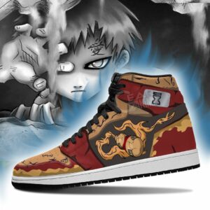 Gaara Sneakers Naruto Anime Custom Shoes Sand Village 6