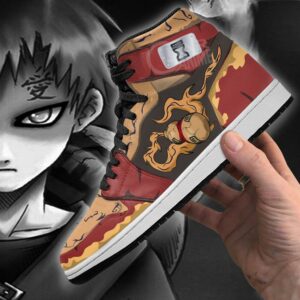 Gaara Sneakers Naruto Anime Custom Shoes Sand Village 7