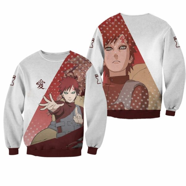 Gaara Shirt Costume Symbol Naruto Anime Hoodie Sweater 2