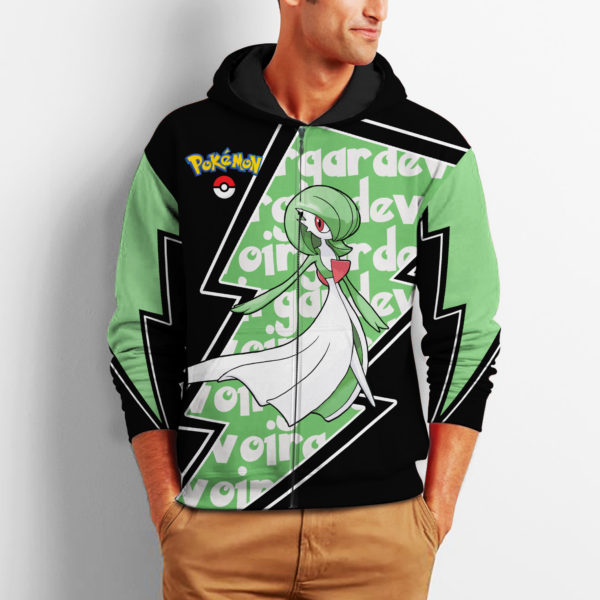 Gardevoir Zip Hoodie Costume Pokemon Shirt Fan Gift Idea VA06 2