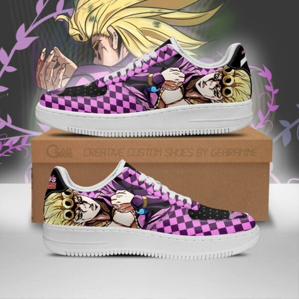 Giorno Giovanna Sneakers JoJo Anime Shoes Fan Gift Idea PT06 1