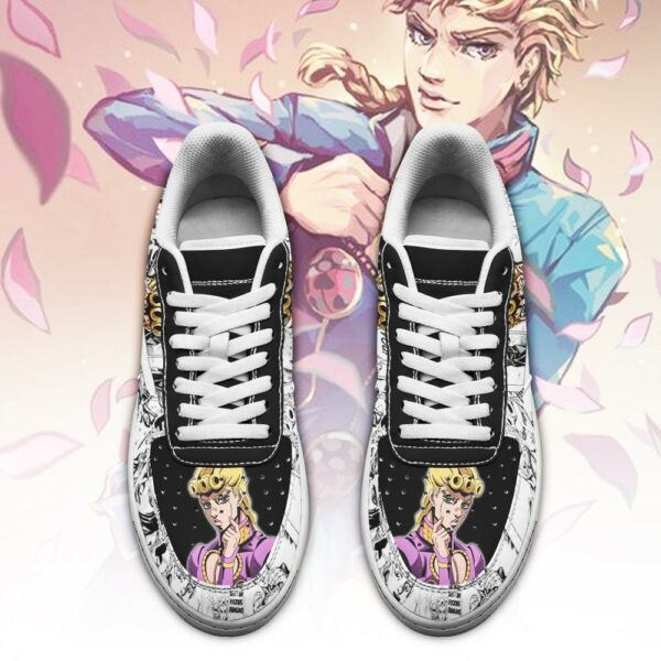 Giorno Giovanna Sneakers Manga Style JoJo's Anime Shoes Fan Gift PT06 2