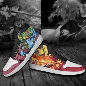 Giyu and Rengoku Sneakers Custom Demon Slayer Anime Shoes 7