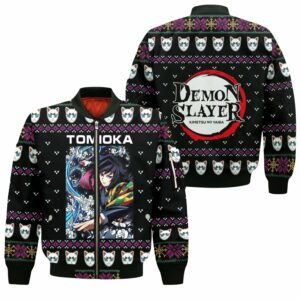 Giyu Tomioka Ugly Christmas Sweater Demon Slayer Anime Xmas Gift Custom Clothes 10