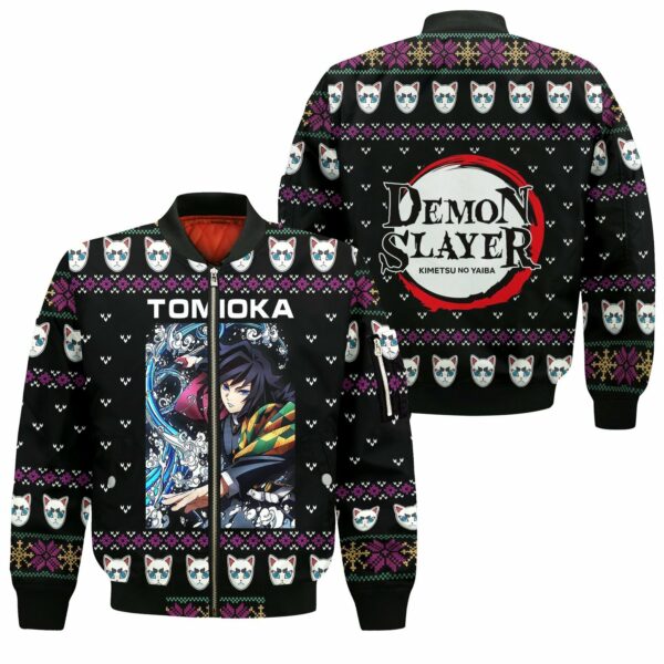 Giyu Tomioka Ugly Christmas Sweater Demon Slayer Anime Xmas Gift Custom Clothes 4