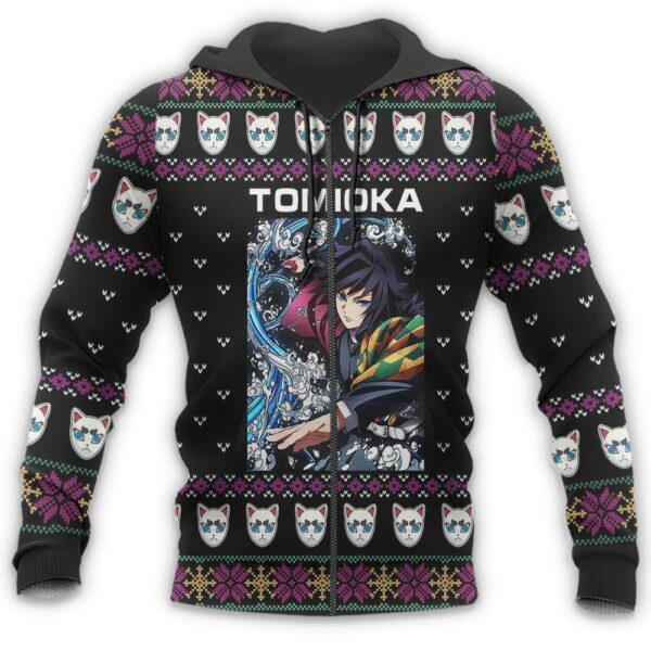 Giyu Tomioka Ugly Christmas Sweater Demon Slayer Anime Xmas Gift Custom Clothes 7