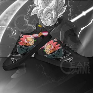 Goku Black Rose Skate Shoes Dragon Ball Anime Custom Shoes PN09 6