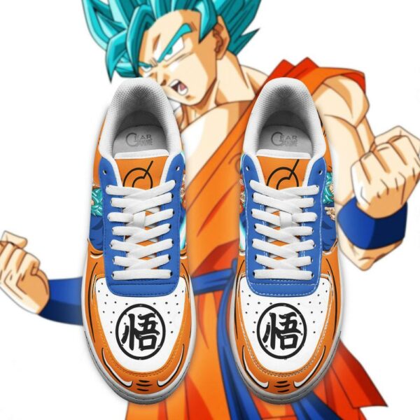 Goku Blue Air Sneakers Custom Dragon Ball Anime Shoes 4