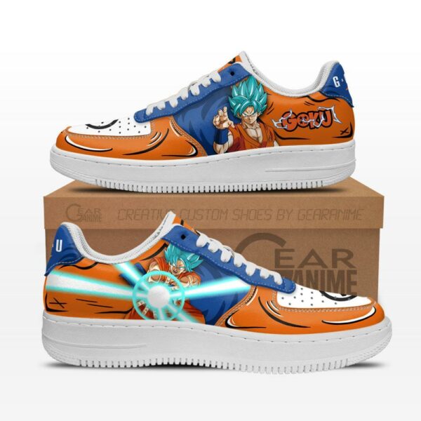 Goku Blue Air Sneakers Custom Dragon Ball Anime Shoes 1