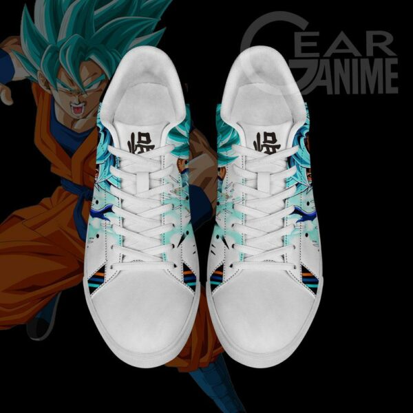 Dragon Ball Z Skate Shoes Custom Goku Super Saiyan Blue PN09 2