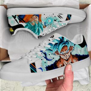 Dragon Ball Z Skate Shoes Custom Goku Super Saiyan Blue PN09 7