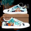 Dragon Ball Z Skate Shoes Custom Goku Super Saiyan Blue PN09 9