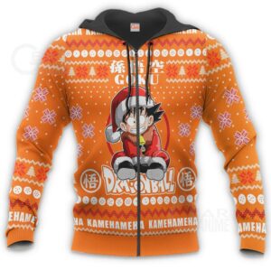 Goku Kid Ugly Christmas Sweater Dragon Ball Anime Xmas Gift VA10 11