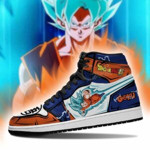 Goku Saiyan Blue Shoes Boots Dragon Ball Super Anime Sneakers Leather 5