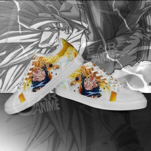 Goku Super Saiyan 3 Skate Shoes Dragon Ball Anime Custom Shoes PN09 6