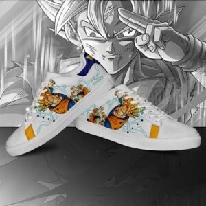 Goku Super Saiyan Skate Shoes Dragon Ball Anime Custom Shoes PN09 6