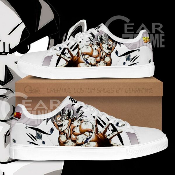 Goku Uktra Instinct Skate Shoes Dragon Ball Anime Custom Shoes PN09 1