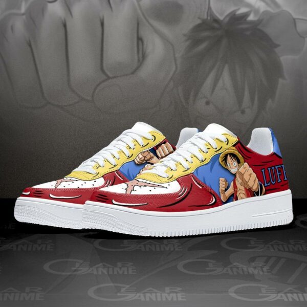 Gomu Gomu Luffy Air Sneakers Custom Anime One Piece Shoes 2