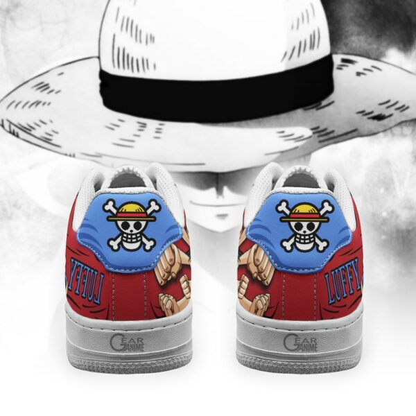 Gomu Gomu Luffy Air Sneakers Custom Anime One Piece Shoes 3