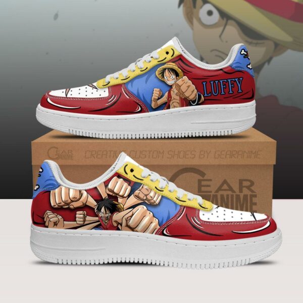 Gomu Gomu Luffy Air Sneakers Custom Anime One Piece Shoes 1