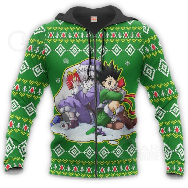 Gon & Killua HxH Ugly Christmas Sweater Hunter X Hunter Anime Xmas 6