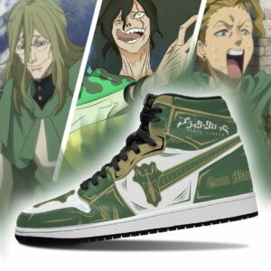 Green Mantis Magic Knight Sneakers Black Clover Sneakers Anime 6