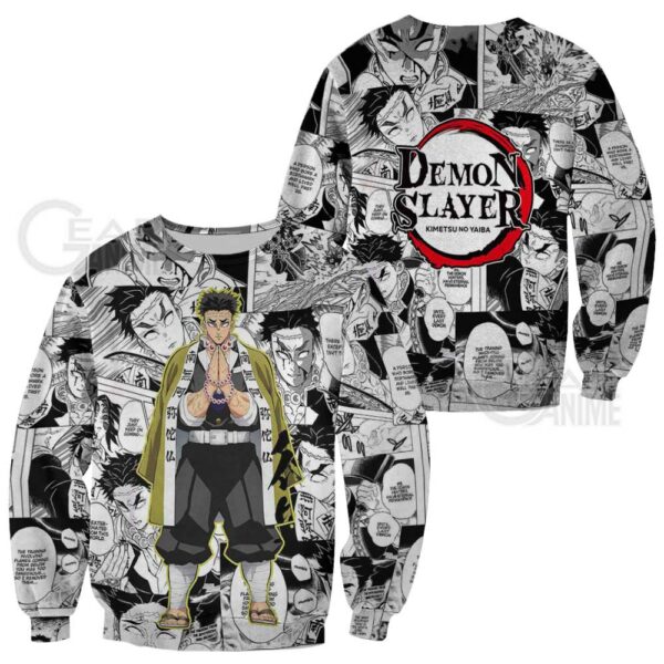 Demon Slayer Gyomei Himejima Hoodie Anime Mix Manga KNY Shirt 2