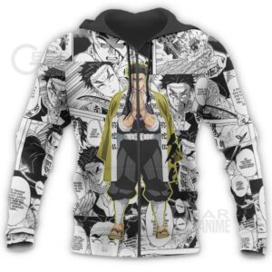 Demon Slayer Gyomei Himejima Hoodie Anime Mix Manga KNY Shirt 15